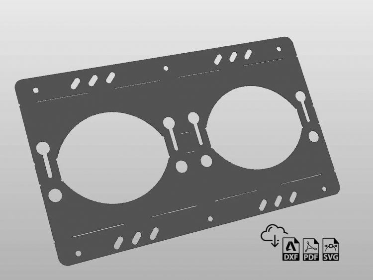 Gas Cylinder Bottle Support Bracket DXF File