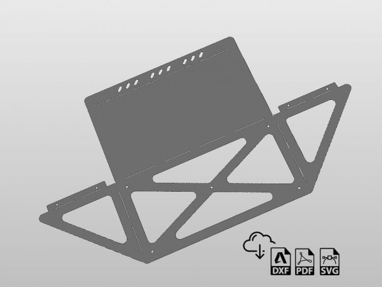 Plasma Machine Mount Tray DXF File