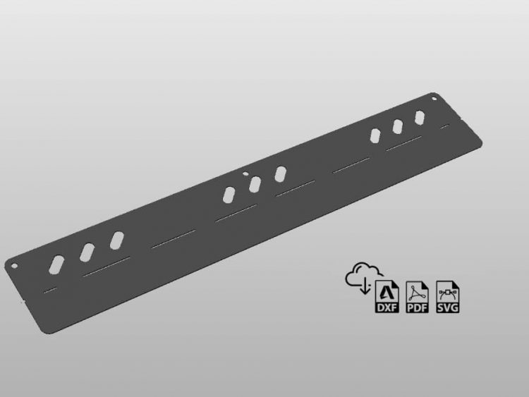 Spring Clamp Organizer Holder Plasma DXF File